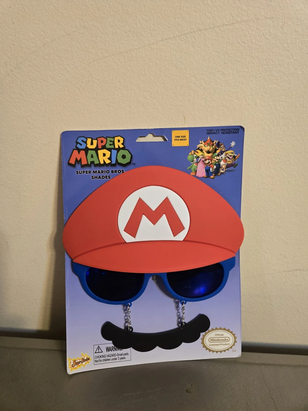 Nintendo Super Mario Sun-Staches Costume Sunglasses